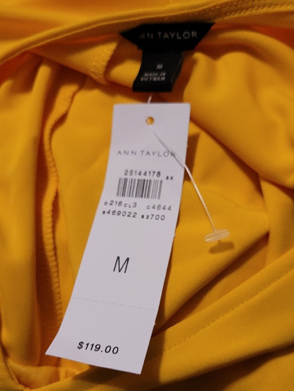 Ann Taylor Yellow Cap-Sleeve Belted Maxi Dress - Picture 2 of 2